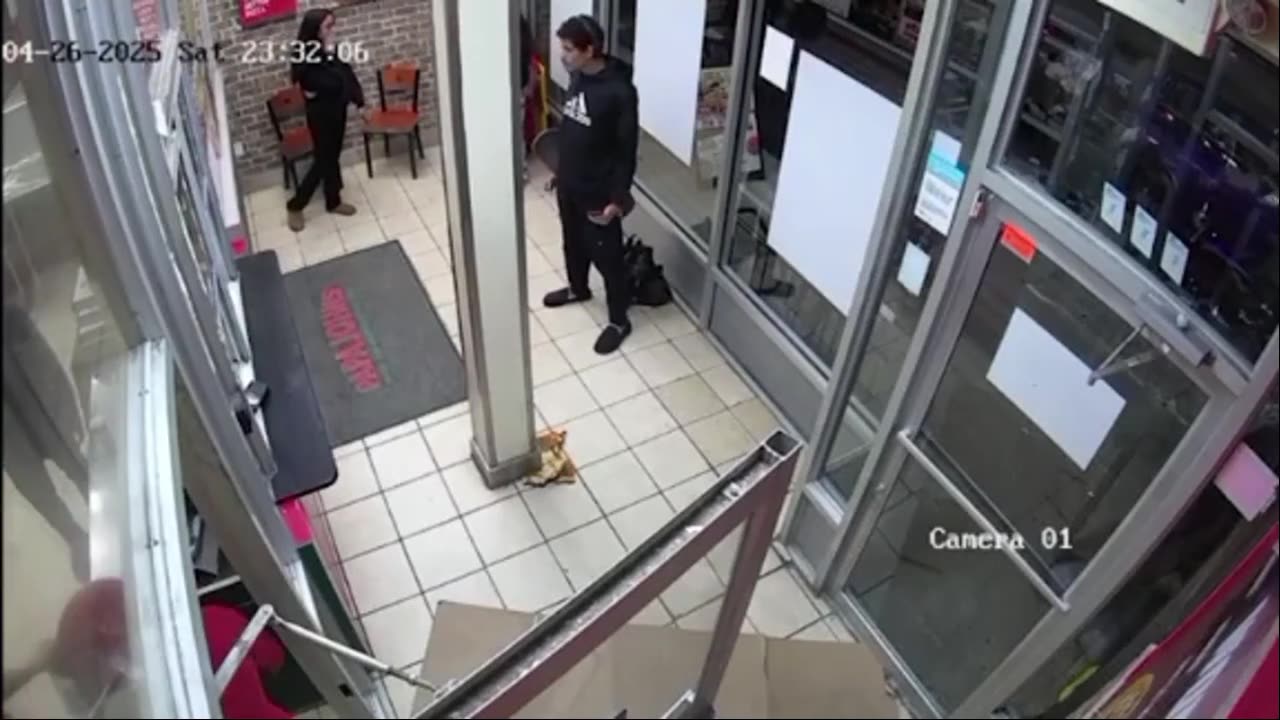 A trio of ''teens'' pummeling a Bronx Papa John’s worker