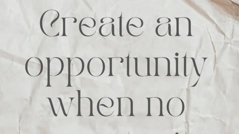 Opportunity