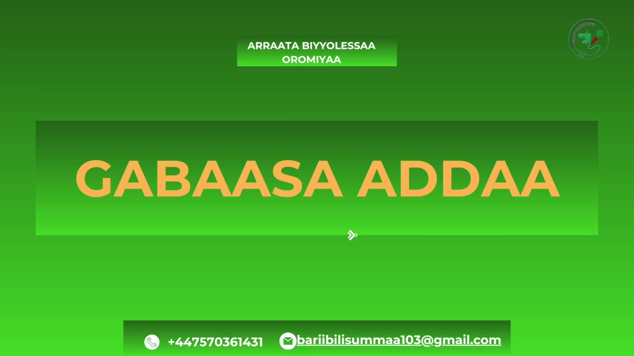 Gabaasa Addaa ONM-ABO Onkoloolessa 29 -2025 itti dhiyaadhaa!