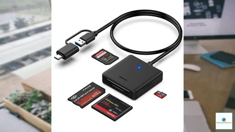 Memory Card Reader, BENFEI 4in1 USB 3.0 and USB-C to SD Micro SD MS CF Card Reader Adapter