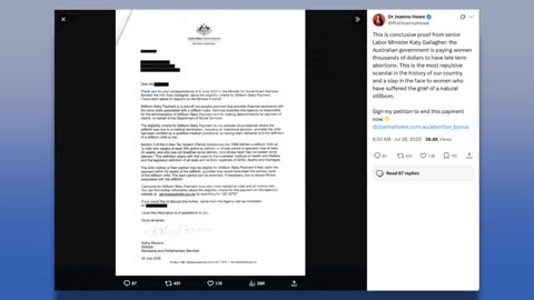 MRCTV - Australian Government Pays Women To Have Abortions Up To 20 Weeks