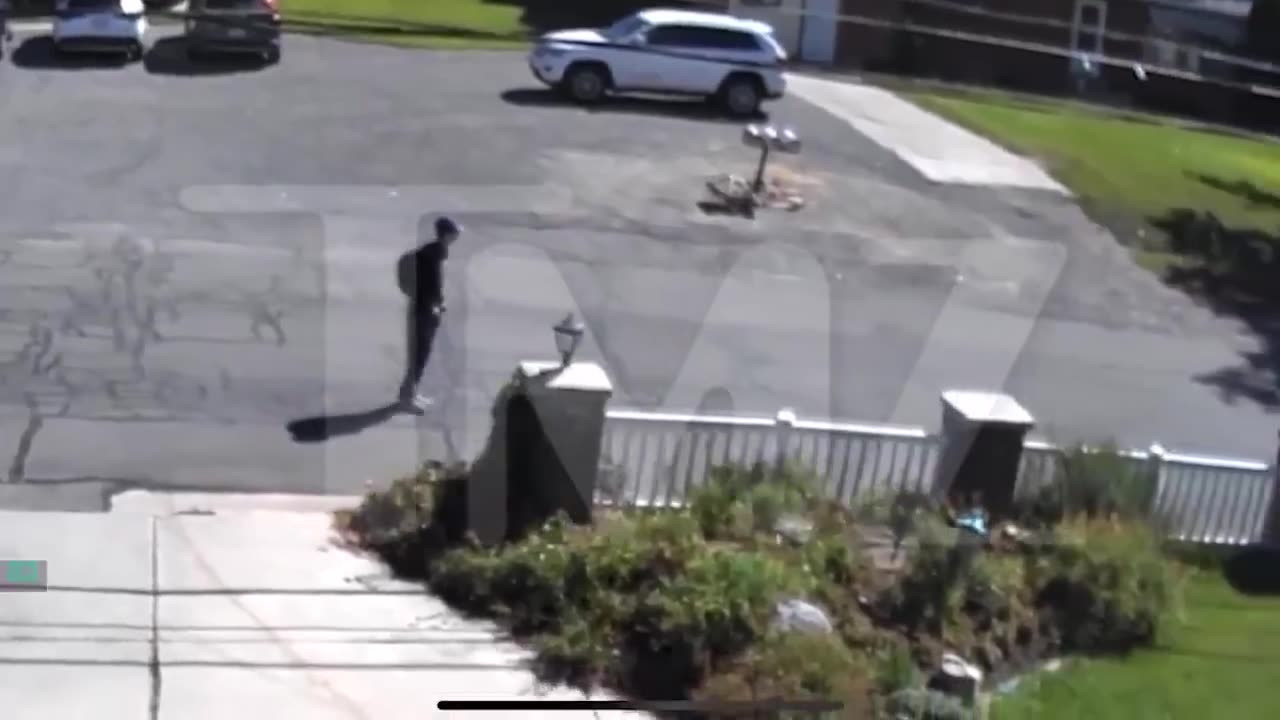 BREAKING: Person of interest in Charlie Kirk assassination seen on video heading