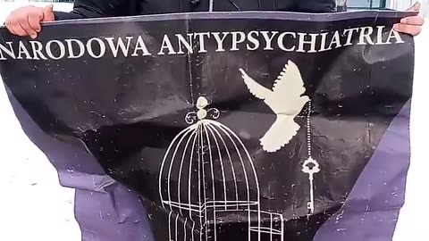 zaproszenie ma demonstrację przeciwko psychiatrycznemu terrorowi.