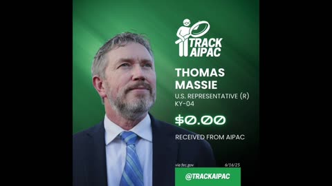 Thomas Massie: $0.00 Taken From AIPAC - BASED!!! 💪🏼💪🏼💪🏼