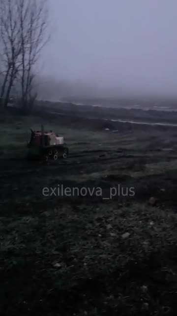 The presentation of Russian robotic drone went a little off-plan.