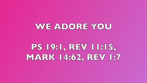 WE ADORE YOU