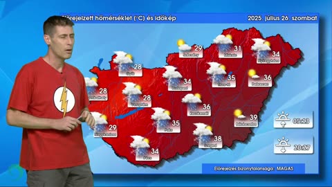 Légköri csatatér: ciklon vs. hőség | Hungaromet időjárás-jelentés