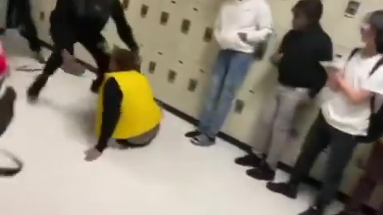 The Ape-Like Screeching As Blacks Brawl In The Hall