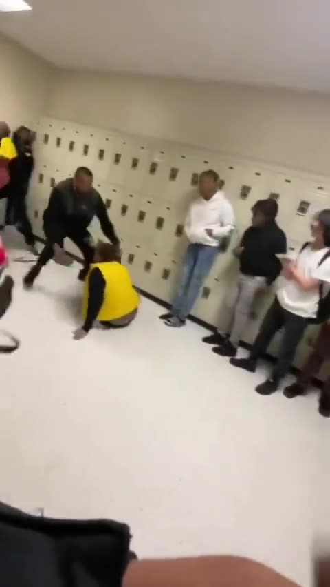 The Ape-Like Screeching As Blacks Brawl In The Hall