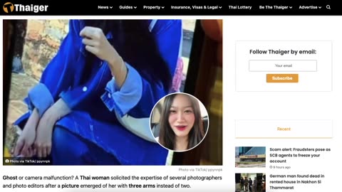 Master GongSun Taoism - Taoism Applied to News - Thai woman found herself with 3 arms in portrait!