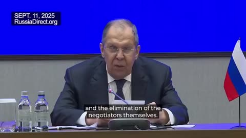 Lavrov: It is absurd to demand that Hamas agree to a ceasefire while at the same time attempting to eliminate its leadership.