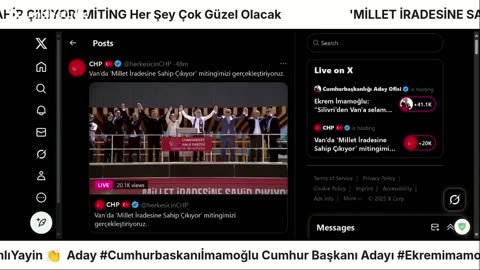 #CHP canlı VAN miting