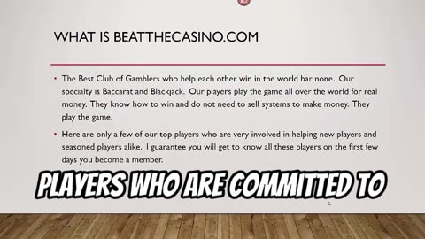 Episode 17 Why Join the Club at BeatTheCasino.com