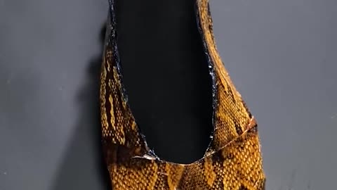When the forest hands you snake skin, you craft footwear worthy of 5MC IG page🐍⚒️