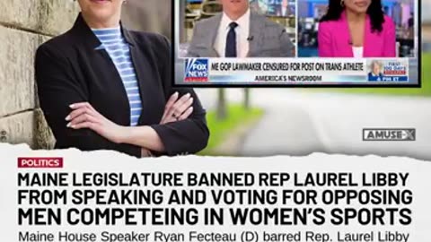 CENSORSHIP The Maine legislature won't allow Rep Laurel Libby to speak or vote until she recants her