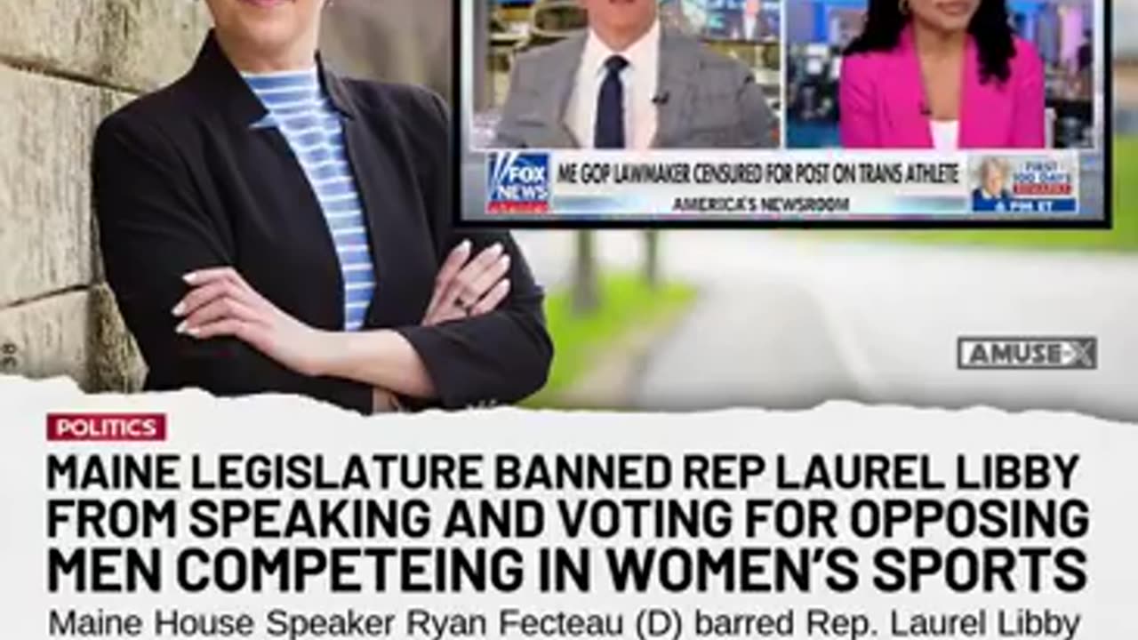 CENSORSHIP The Maine legislature won't allow Rep Laurel Libby to speak or vote until she recants her