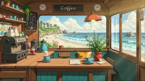 Cozy Cabin Coffee 🍵 Mellow Lofi Tunes & Sunset Breeze 🌅 for Relaxation
