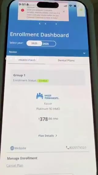 American logged on to see her mom’s 2026 health insurance price