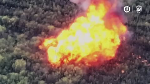 Drone Causes Russian Soldier to Explode into Giant Fireball