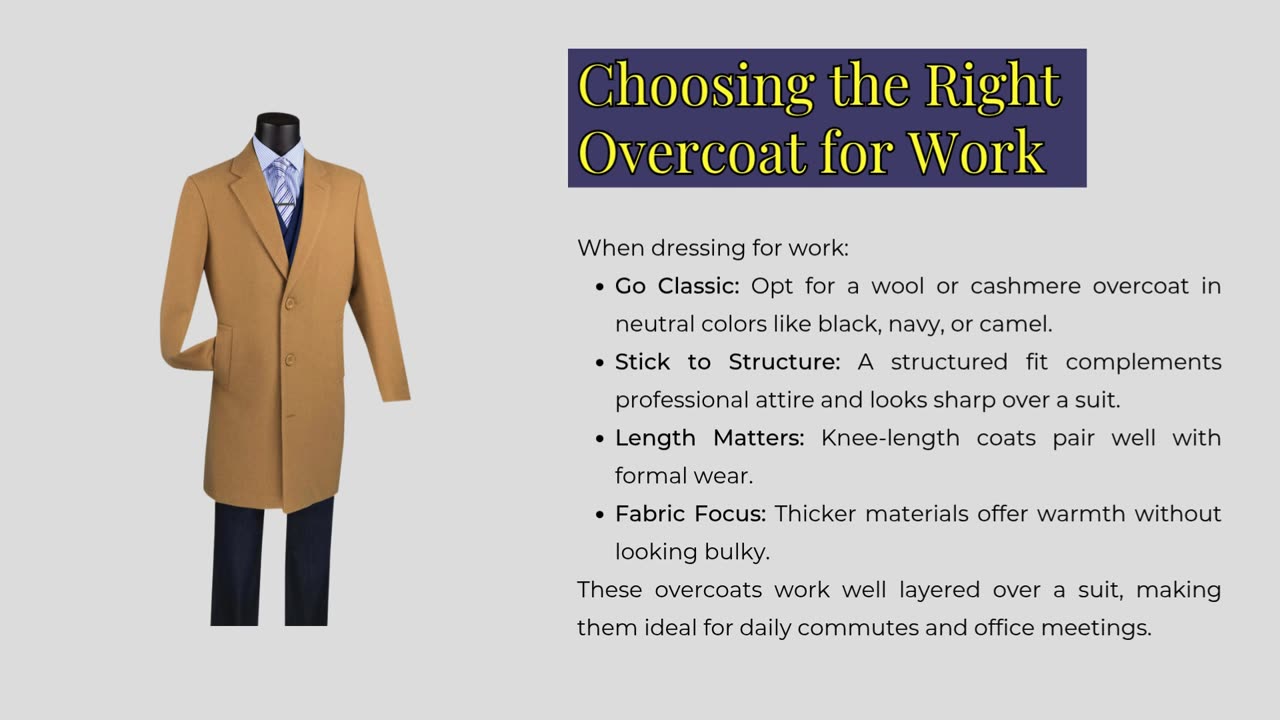 Men’s Overcoats: What Works for Work & Weekends?