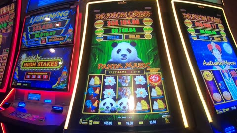 Dragon Cash Panda Magic Slot Machine Play Bonuses Free Games!