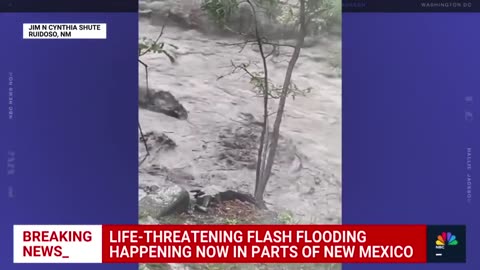 Videos show life-threatening flash flooding in New Mexico