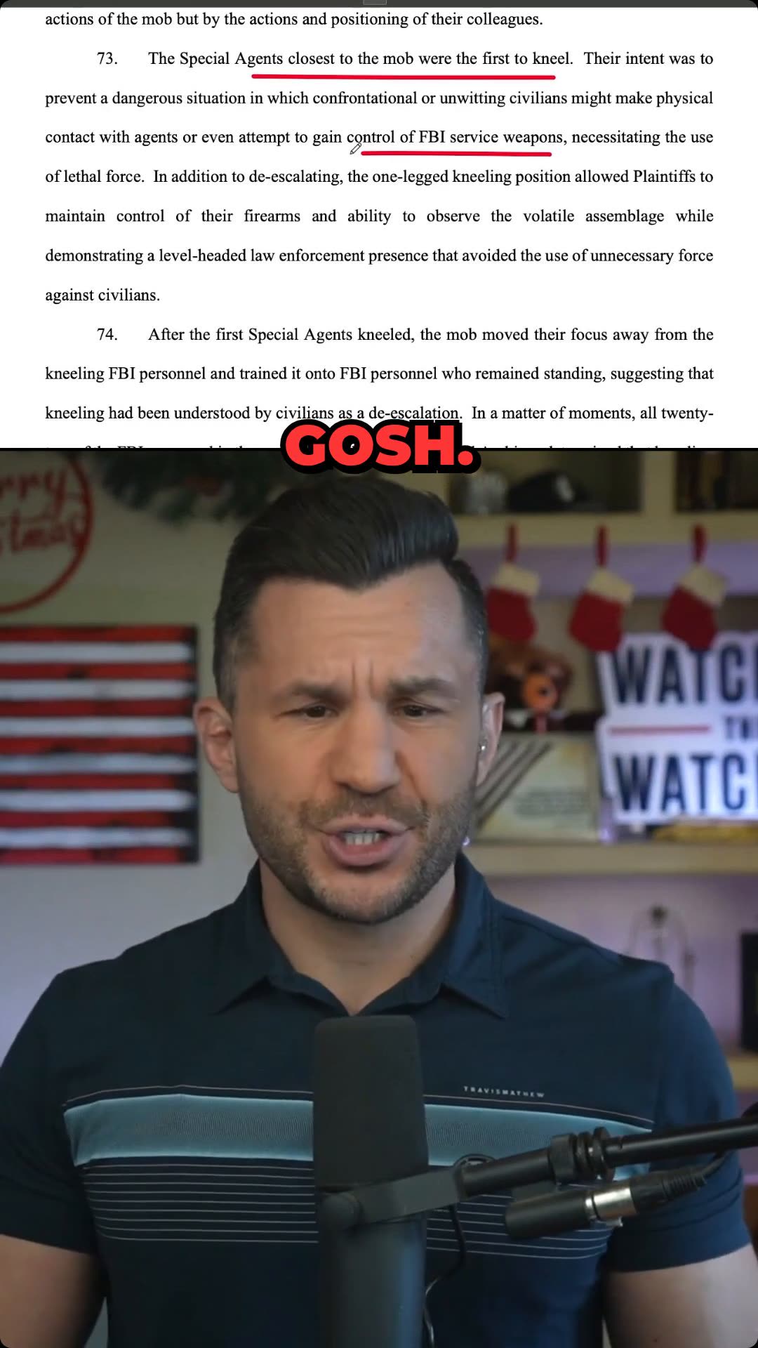 FBI Kneeling on January 6 TRIGGERS Furious Debate