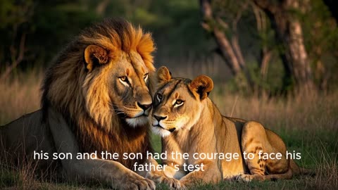 A lion and his son