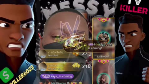 DIVERSE & LIKE NO OTHER GIRS CRAZY IN MESSY CALLER LIVE