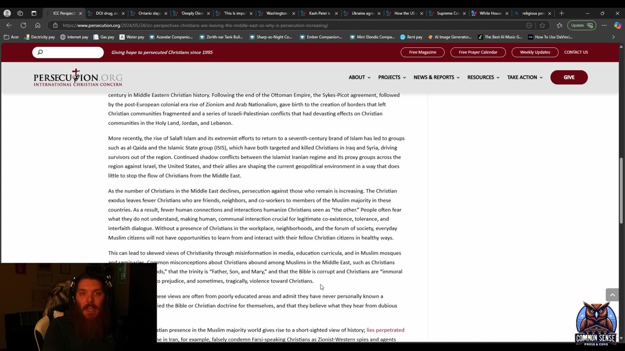 Christianity is being PERSECUTED Globally and here is 1 piece of evidence... | CommonSensePRose&Cons