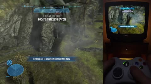 Halo Reach Xbox 360 CRT TV Walkthrough Part 1 #halo