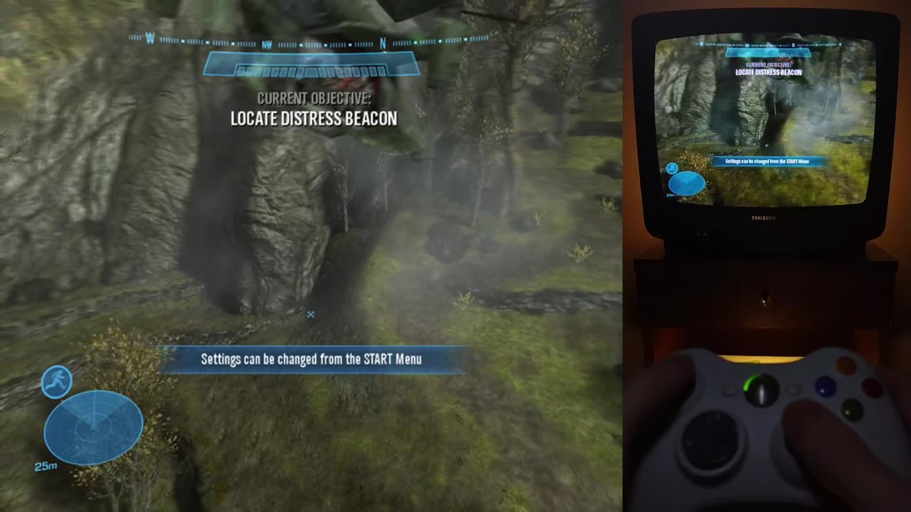Halo Reach Xbox 360 CRT TV Walkthrough Part 1 #halo