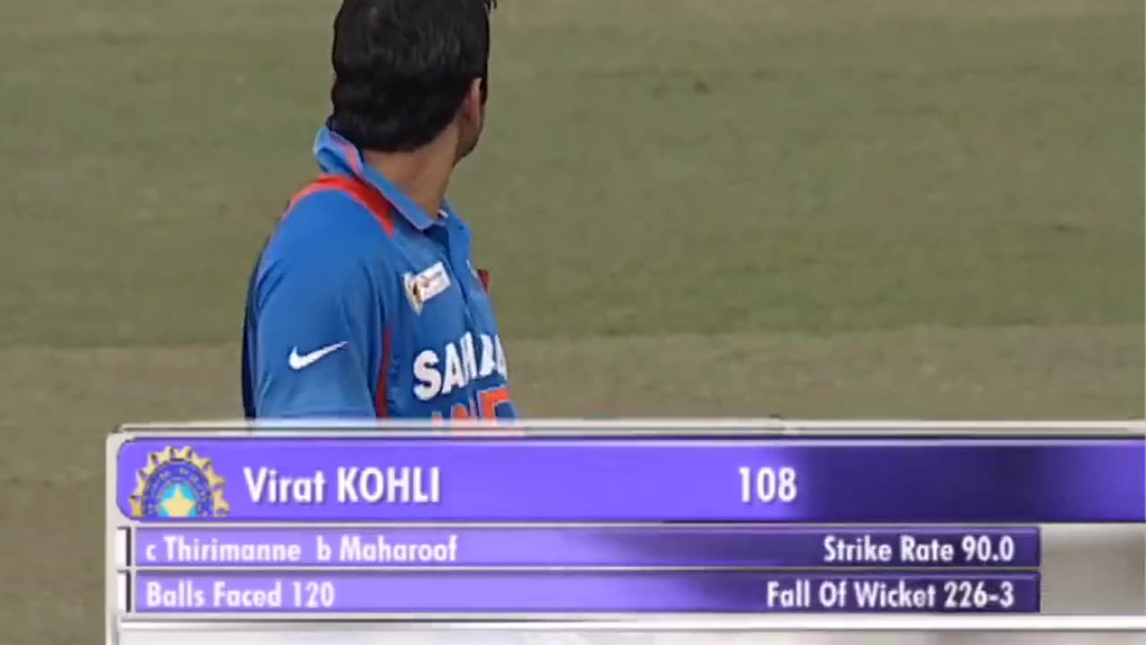 Virat Kohli 108 vs Sri Lanka