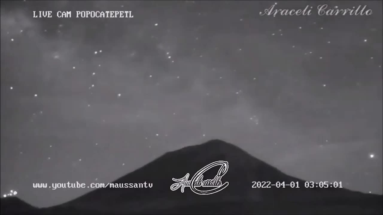 Un objet a récemment percuté le volcan Popocatepet...