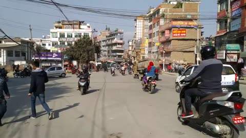 Traffic near Durbar Square, Kathmandu, Nepal