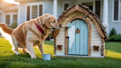Papa the Dog’s Heartwarming Help 🐶❤️Helping Bunny Build His Dream Home