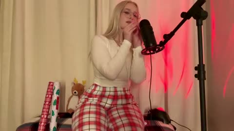 Christmas PJs ASMR *body tapping + scratching, softspoken + whispers*