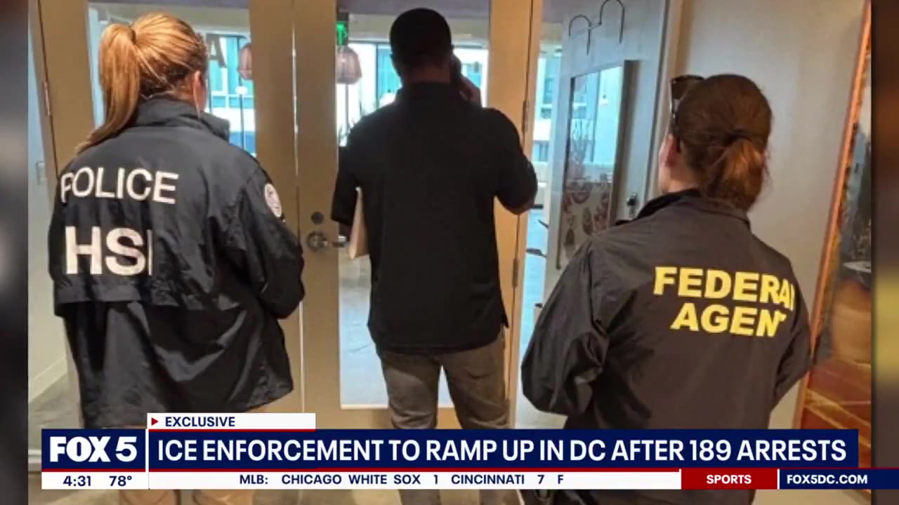 🚨 Washington, D.C.: ICE arrests nearly 200 illegal aliens over a 3-day period.