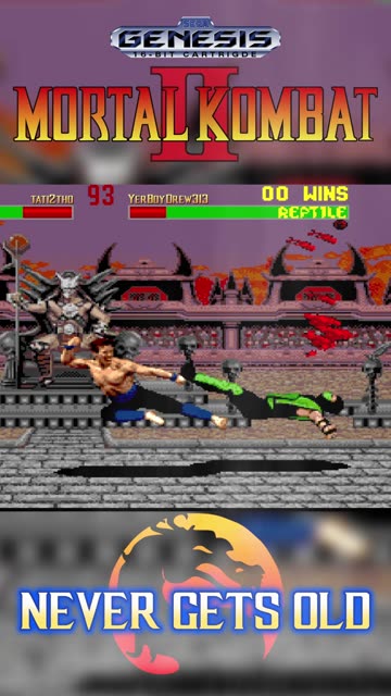 🩸🐉NEVER GETS OLD || MORTAL KOMBAT II (SEGA GENESIS)🍕🎮 #Gameplay #MortalKombat #RetroGaming #PS5