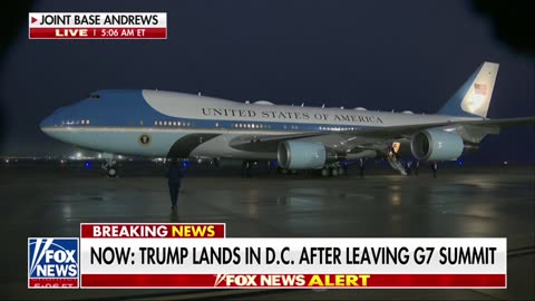 As he departs, Trump sends a dire warning to Tehran to evacuate.
