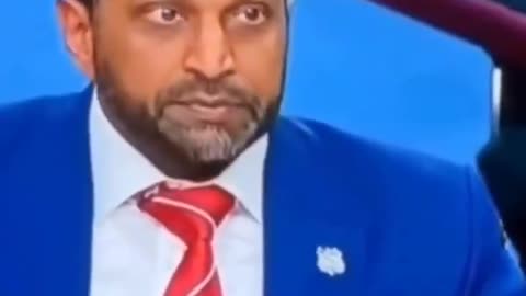 FBI Director Kash Patel appears extremely tense and anxious after rea...