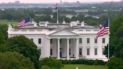 Big, Beautiful Flags Donated By Trump Wave Proudly Outside White House (VIDEO)