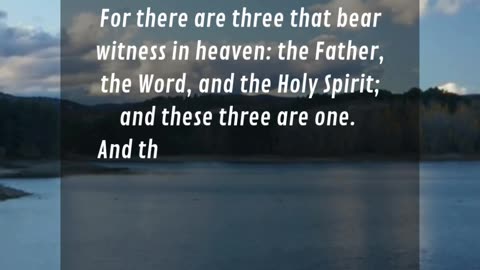 1 John 5:7-8