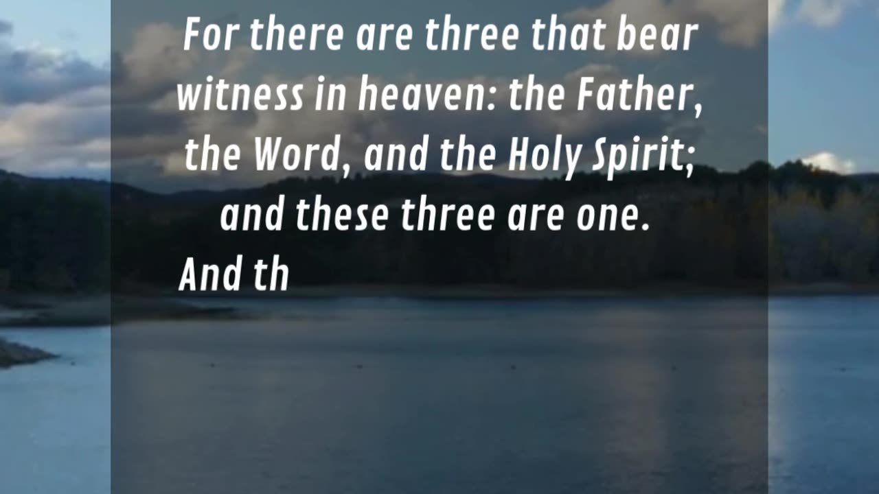 1 John 5:7-8