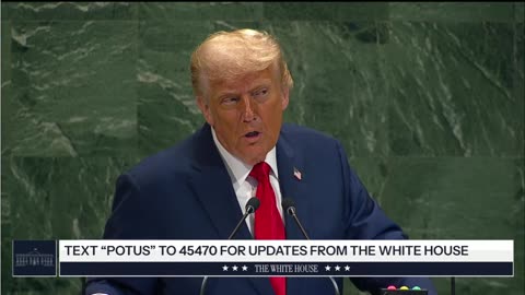 Trump Speaks About the Climate Scam at the UN