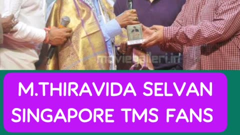 ONE SUN ONE TMS LEGEND M.THIRAVIDA SELVAN SINGAPORE TMS FANS