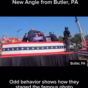 🎥🔺🇺🇸 PROOF: STAGED TRUMP ASSASSINATION FROM BUTLER, PA