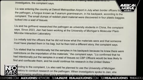 Chinese Nationals Arrested For Smuggling Biological Pathogen Into US 6/4/25