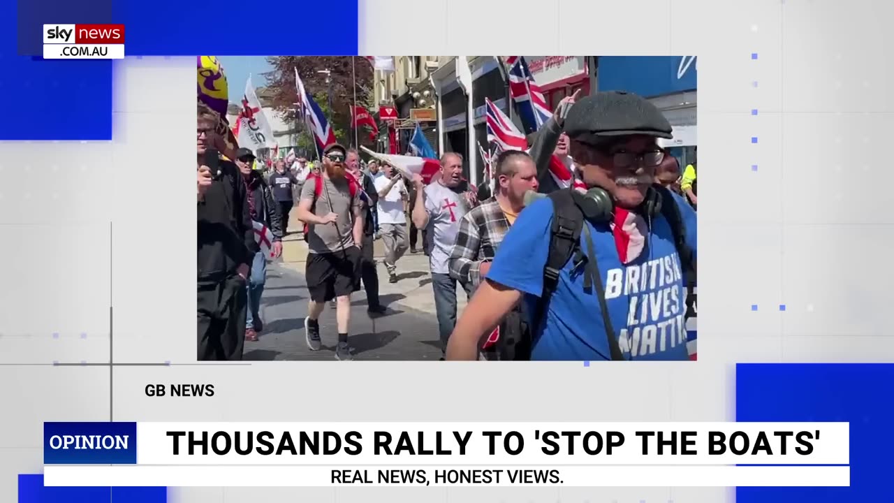 ‘Stop the boats’: Protests erupt in Britain over illegal migration