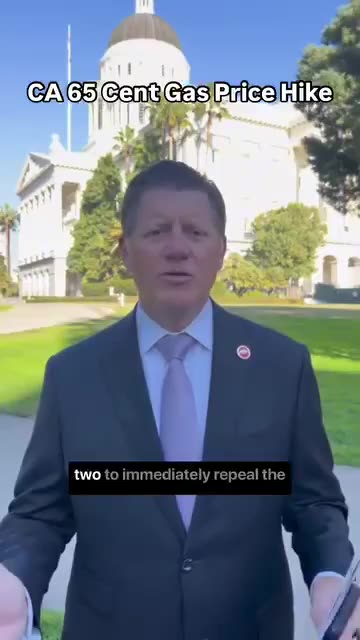 California Governor Gavin Newsom “jammed through a 65 cent gas tax hike”